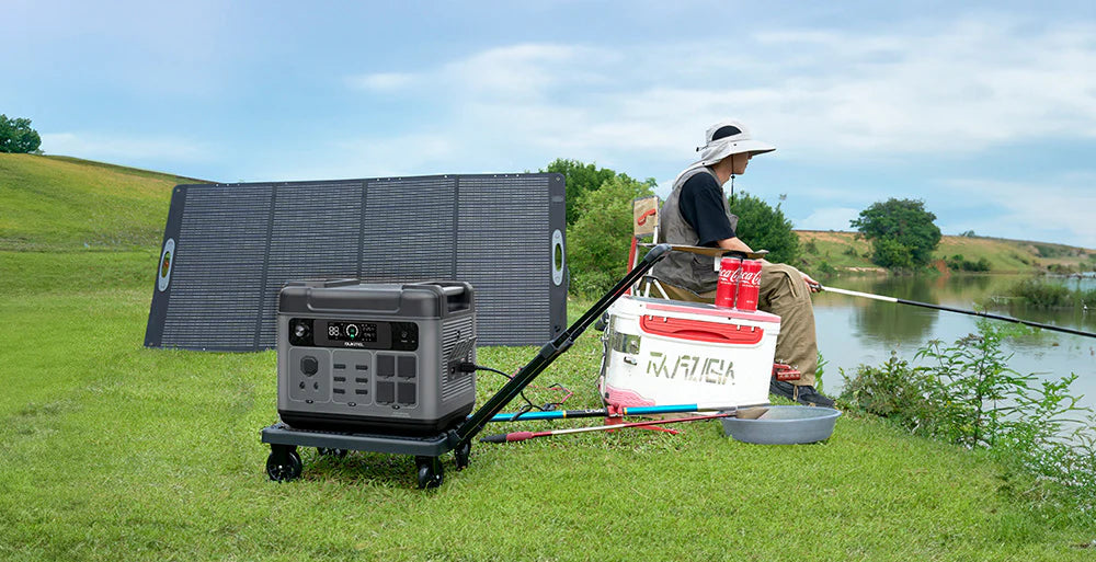 Batería portátil con panel solar de 200W | P2000Plus + P200