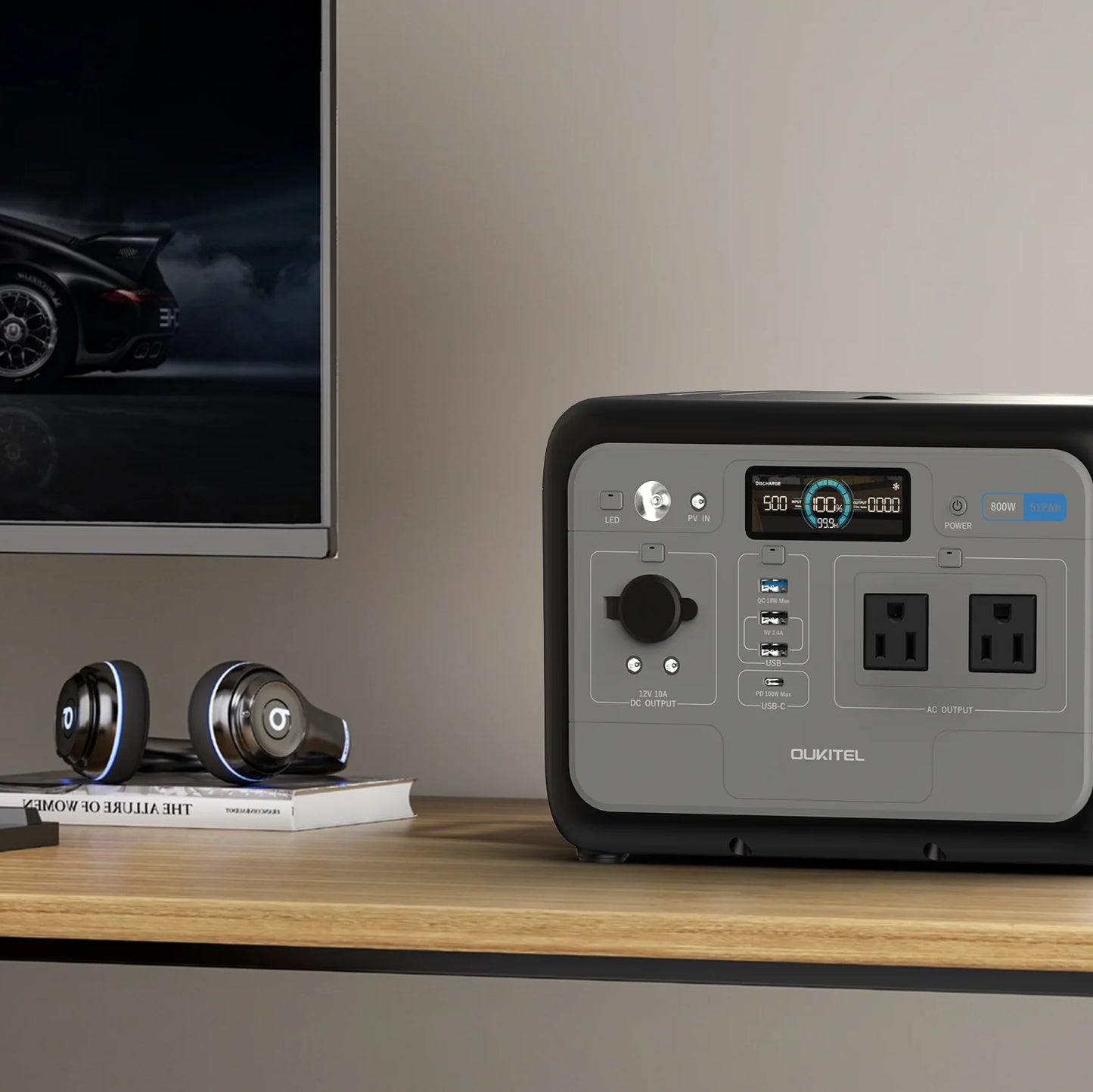 Estación batería portátil 800 W Oukitel P800