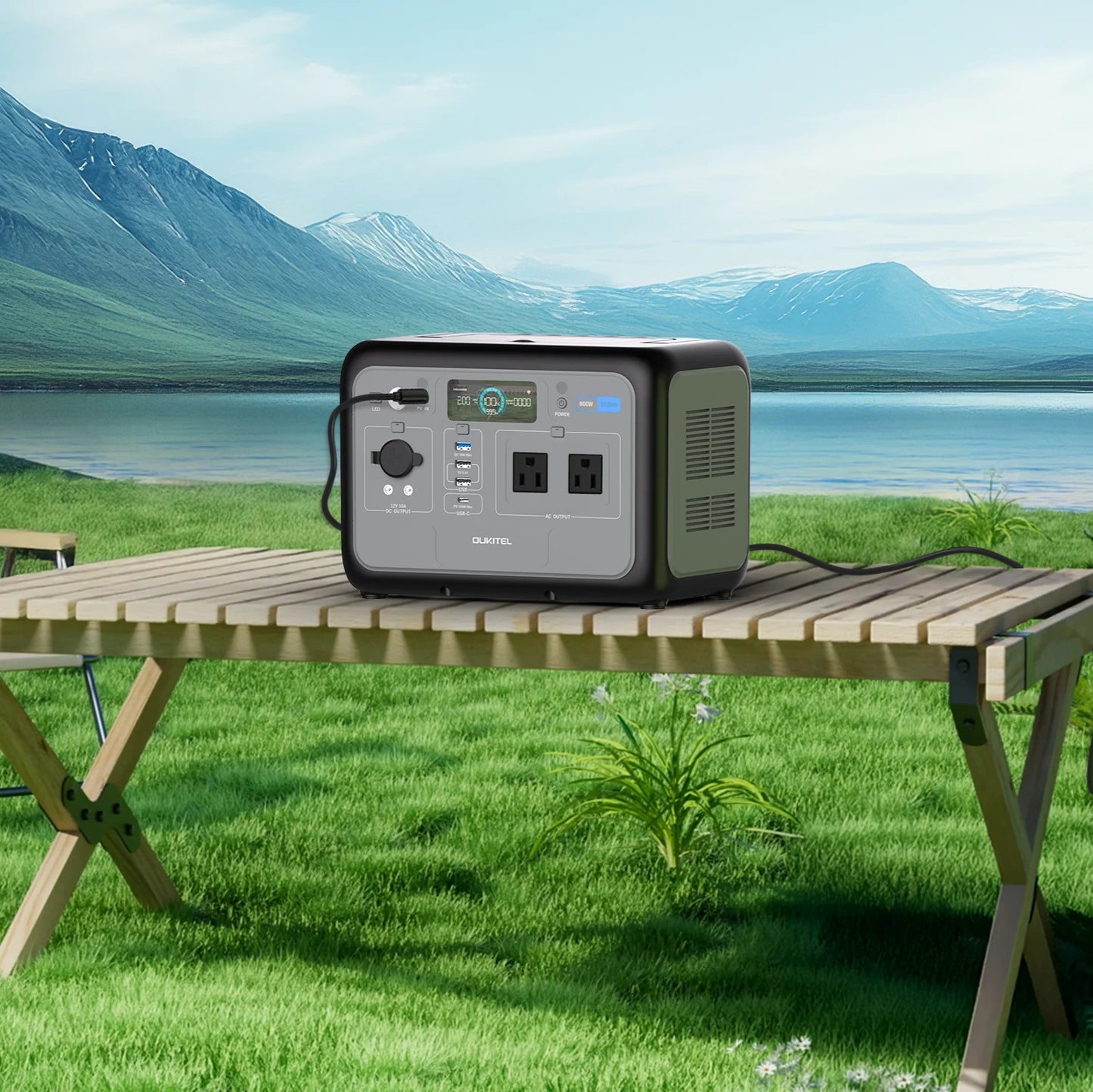 Estación batería portátil 800 W Oukitel P800