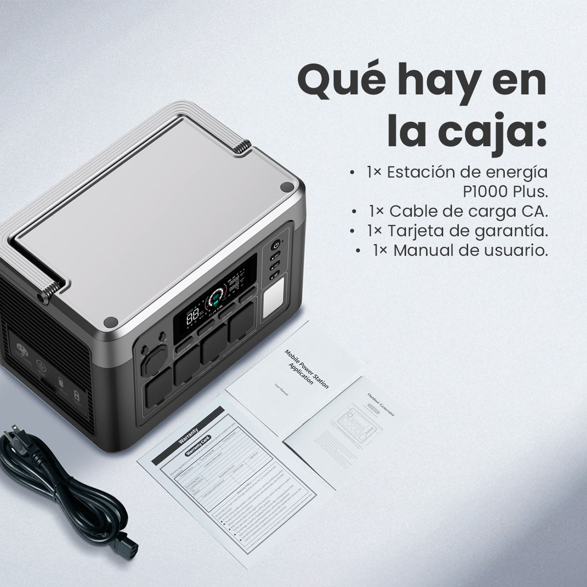 Estación batería portátil 1800W - P1000PLUS