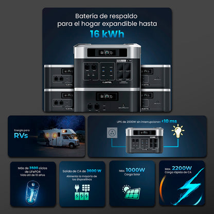 Estación batería portátil 2200 W BP2000 Expandible
